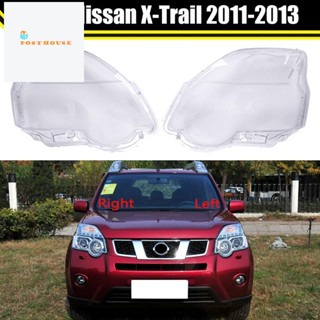 ฝาครอบไฟหน้ารถยนต์ แบบใส สําหรับ Nissan X-Trail 2011-2013 1 คู่