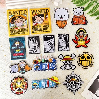 ☸ แผ่นรีดติดเสื้อ ลาย One Piece Pirate Regiment ☸ แผ่นแพทช์รีดติดเสื้อ DIY 1 ชิ้น
