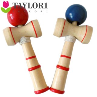 Taylor1 ลูกบอลไม้ Kendama Coordinate สไตล์ญี่ปุ่น ของเล่นสําหรับเด็ก