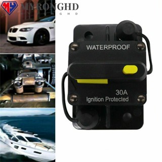 Myronghd เบรกเกอร์วงจรรถยนต์ 12V-48V สวิตช์รีเซ็ตแบบแมนนวล เพื่อความปลอดภัย