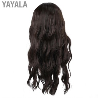 Yayala High Temperature Long Curly Wig Lady Fashionable Wigs Fiber Women Black With