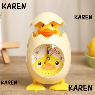 Karen นาฬิกาปลุก รูปไก่อีสเตอร์ สําหรับตกแต่งบ้าน ห้องนอน