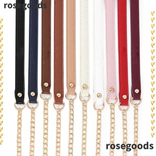 Rosegoods1 สายโซ่สะพายกระเป๋า โลหะผสม สีทอง ทนทาน 120 ซม. สําหรับผู้หญิง