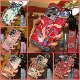 Shockproof Silicone Phone Case For HTC U23 Pro/U23 Back Cover Waterproof Anti-dust ring Phone Holder Chinese style