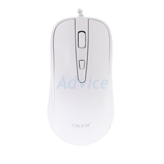 USB MOUSE OKER M-218 WHITE