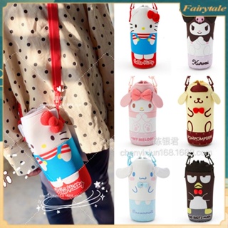 ❀ Sanrio Water Cup Cover Heat Preservation Portable Water Cup Bag Cute My Melody Kuromi Cinnamoroll Water Bottle Fall Protection Cover