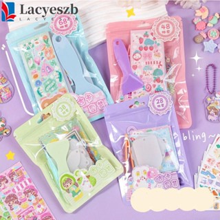 Lacyeszb ชุดสติกเกอร์แหนบเรซิ่น แฮนด์เมด DIY สําหรับตกแต่งของเล่น