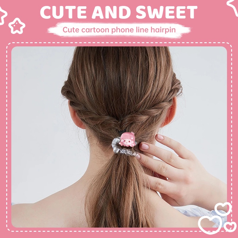 พร้อมส่ง-ยางรัดผม ยางมัดผมโดนัท,น่ารัก,เครื่องประดับผมแฟชั่น สําหรับเด็กผู้หญิงCODเก็บเงินปลายทาง