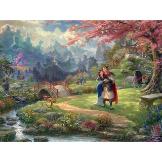 พร้อมส่ง จิ๊กซอว์ปริศนา Thomas Kinkade Disney Dreams Tangled สําหรับเด็ก และผู้ใหญ่ (3) 1000 ชิ้น 1000 ชิ้น