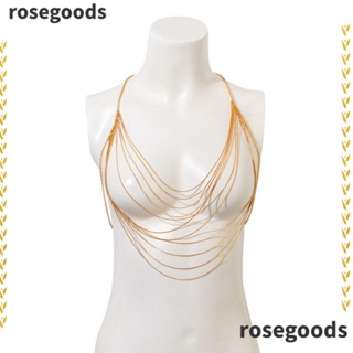 Rosegoods1 ชุดชั้นในโซ่ หลายชั้น เซ็กซี่ เครื่องประดับร่างกายผู้หญิง