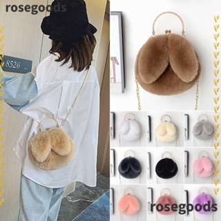 Rosegoods1 กระเป๋าสะพายไหล่ หูกระต่าย อุปกรณ์เสริม สําหรับเดินทาง