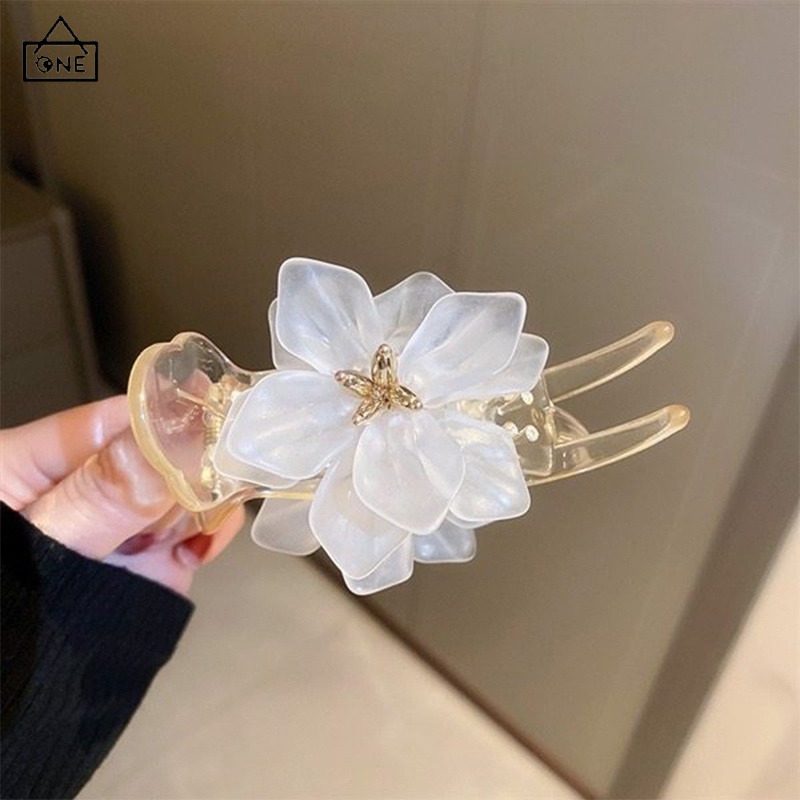 COD❤️พร้อมส่ง-กิ๊บติดผมโบว์ส์ใสผ้าไหมหรูหราแฟชั่นเกาหลีจับคลิปใหญ่หางม้าละเอียดอ่อนสำหรับผู้หญิงเครื่องประดับผม-a.one