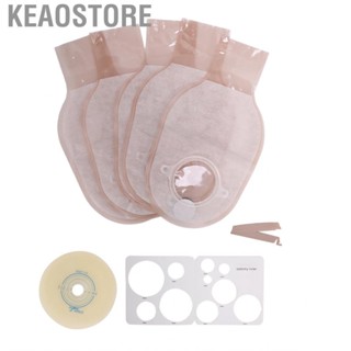 Keaostore 5pcs Colostomy Bags One‑Piece Ostomy Bag For Ileostomy Stoma Care