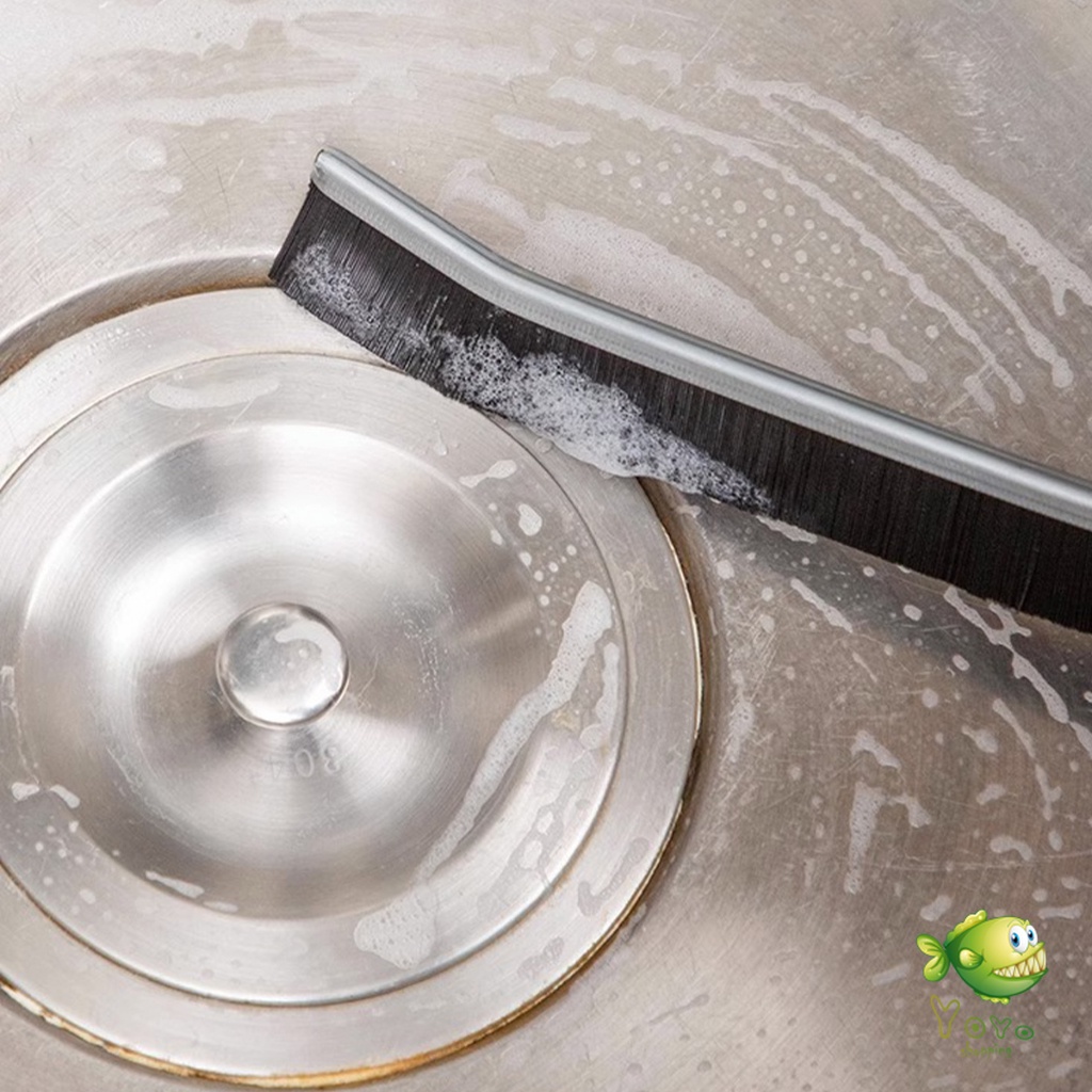 YOYO แปรงทําความสะอาดกระเบื้อง แบบยาว ข้อต่อที่แคบ ทนทาน แปรงขัดทําความสะอาดซอกลึก Long-handled brush - รูปที่ 7