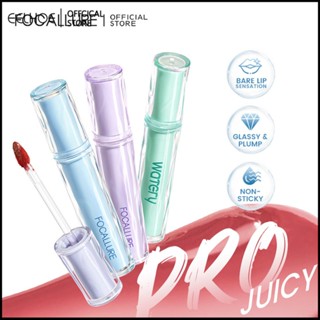 Focallure Jelly Watery Lip Tint เกาหลีมันวาวอวบอิ่มเม็ดสีสูงติดทนนาน Bare Lip น้ำหนักเบาไม่เหนียวเหนอะหนะให้ความชุ่มชื้น -eelhoe