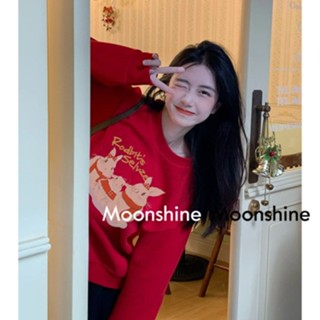 Moon  เสื้อกันหนาว เสื้อคลุม ย้อนยุคในอเมริกา oversize 2023 NEW Unique Comfortable Chic Stylish A28J0BO 36Z230909