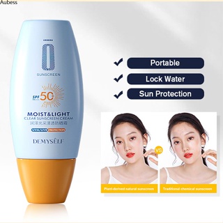 Demyself ครีมกันแดดไวท์เทนนิ่ง Spf50 ควบคุมความมัน กันน้ำ กันแดดติดทนนาน ต่อต้านริ้วรอย เพิ่มความชุ่มชื้น ครีมกันแดดเจลแยกสำหรับผิวหน้า ผิวกาย Aube