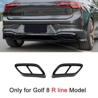 ขอบท่อไอเสียด้านหลังรถยนต์ อุปกรณ์เสริม สําหรับ Golf 8 MK8 2020 2021