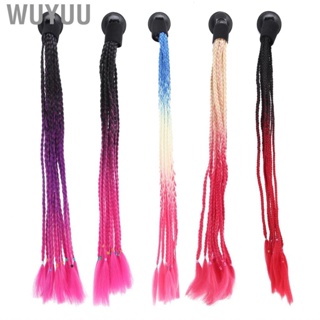 Wuyuu 2  Braids Suction Cup Punk Style Motorcycle Pigtails Ponytail