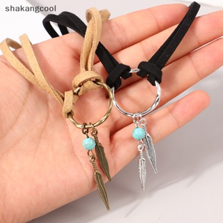 Shakangcool สร้อยคอโชคเกอร์ ประดับลูกปัดขนนก สีน้ําตาล สไตล์โบฮีเมียน แฟชั่นสําหรับผู้หญิง ของขวัญ ปาร์ตี้ SGL