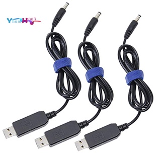 ใหม่ สายเคเบิลแปลงแรงดันไฟฟ้า USB เป็น DC 5V 5.5x2.1 มม. DC ตัวผู้ 1 เมตร