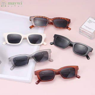 Maywi แว่นตากันแดด ทรงสี่เหลี่ยมผืนผ้า แฟชั่น UV400 ป้องกันกรอบสี่เหลี่ยม สําหรับผู้หญิง