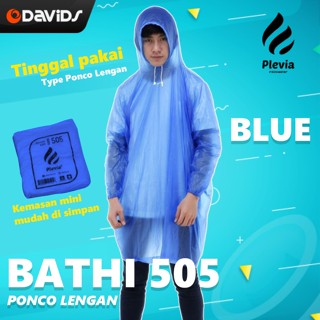 เสื้อกันฝนผู้ใหญ่ Jaz Ujan Poncho BATHI 505 - BATHI - สีฟ้า