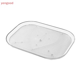 (YGD) ชั้นวางเครื่องปรุง แบบใส ทรงสี่เหลี่ยม หมุนได้ สําหรับห้องครัว ตู้เย็น