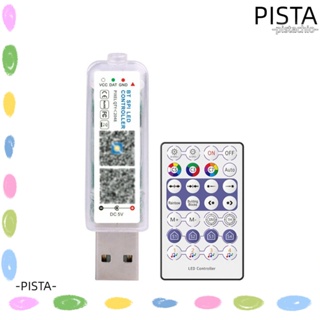 Pista ตัวควบคุมบลูทูธ APP พร้อมไมโครโฟน 5V Led ปรับความสว่างได้ สําหรับสายไฟคริสต์มาส