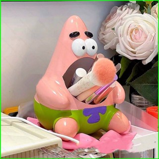 Ganyu SpongeBob Patrick Star แปรงหม้อ เครื่องประดับตกแต่ง ตกแต่ง หลอดเก็บการ์ตูนน่ารัก