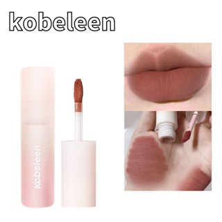 Kobeleen โคลนเคลือบริมฝีปาก ขนาดเล็ก สีนู้ดธรรมชาติ เนื้อแมตต์กํามะหยี่ สีขาว และไม่ติดถ้วย ลิปสติก นักเรียน ไม่มีเครื่องสําอาง