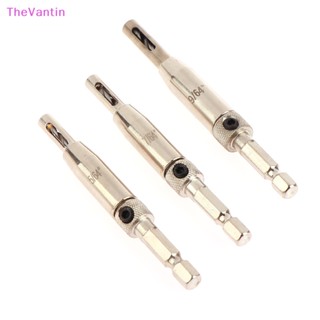 Thevantin ดอกสว่านเจาะรูบานพับประตู หน้าต่าง ตู้ งานไม้ 3 ชิ้น