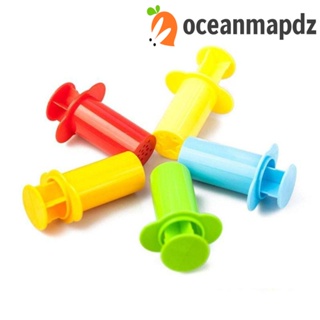 Oceanmapdz ชุดเครื่องอัดรีดดินน้ํามัน 5 สี สุ่มสี DIY ของเล่น สําหรับเด็ก 5 ชิ้น ต่อชุด