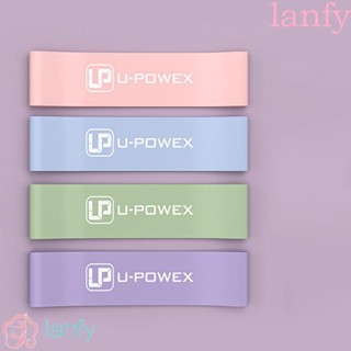 Lanfy ยางยืดต้านทานแรงดึงสูง ป้องกันการแตกหัก สําหรับออกกําลังกาย เล่นโยคะ พิลาทิส เพาะกาย 1 ชุด