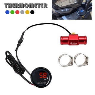 MOTOPRTS SHOP Motorcycle Universal Water Temperature with 18/22mm Sensor Adapters Mini Meter Sensor Adapter