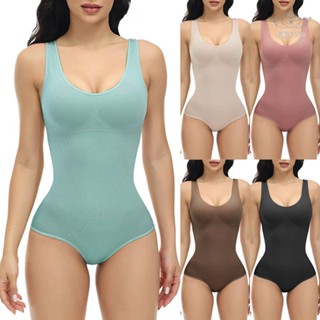 【FUNWD】Womens Bodysuit Tummy Control Shapewear Seamless Butt Lifting Body Shaper