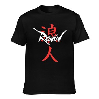 เสื้อยืดแขนสั้นเสื้อยืด ผ้าฝ้าย พิมพ์ลาย Distro Samurai Ronin Baju Pria สําหรับผู้ชายS-5XL