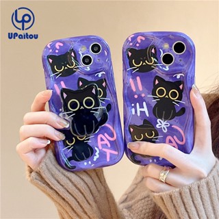 เคสโทรศัพท์มือถือ TPU แบบนิ่ม ลายแมวน่ารัก สําหรับ iPhone 11 14 Pro 13 12 Pro Max 14 Plus X XR Xs Max 8 7 6 6s Plus SE 2020