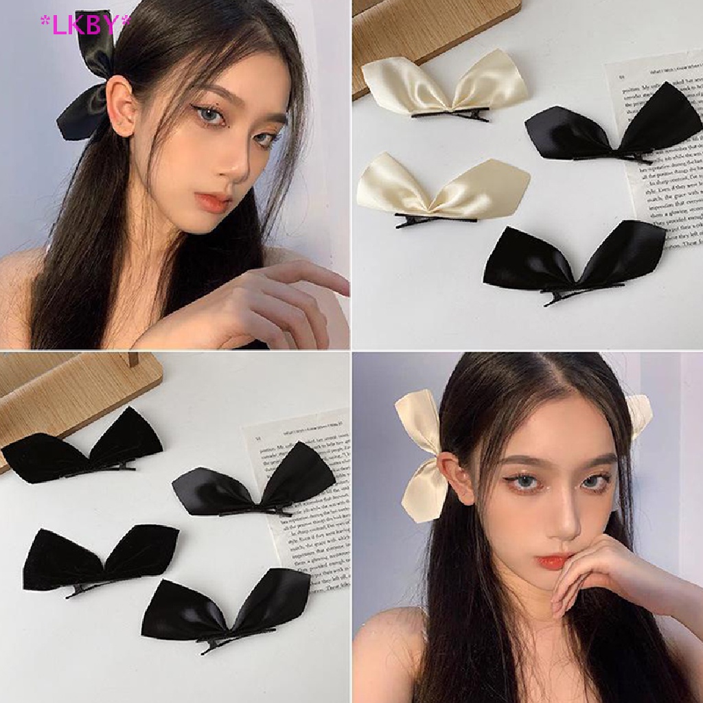 Luckybabys> 2 ชิ้น / เซต กิ๊บดํา สําหรับเด็กผู้หญิง ปิ่นปักผมน่ารัก อุปกรณ์เสริมผม ใหม่