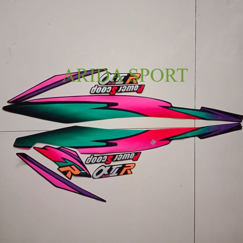 Striping alfa Stiker Yamaha v100/Alfa Alfa 100 1996 power ตัก stracker Lis มอเตอร์คุณภาพดีที่สุด
