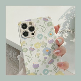 Tgo7 ของแท้ เคสโทรศัพท์มือถือหนัง ลายดอกไม้ สําหรับ iPhone 12pro 14 13 12 14 XSmax 13 xr