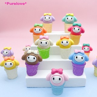 SANRIO Purelove&gt; ใหม่ ของตกแต่ง รูปไอศกรีมซานริโอ้ เรืองแสง Diy สําหรับโทรศัพท์มือถือ 10 ชิ้น