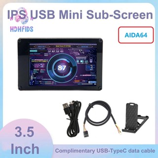 Aida64 หน้าจอแชสซี 3.5 นิ้ว IPS LCD 320X480 พร้อมสายเคเบิลอะแดปเตอร์เมนบอร์ด 4Pin 9-Pin