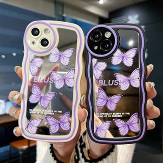 เคสป้องกันโทรศัพท์มือถือ แบบแข็ง แบบนิ่ม ลายผีเสื้อ กันกระแทก สําหรับ Apple Iphone 11 11promax 7 8plus xs xr xsmax 13promax 13 14promax 11