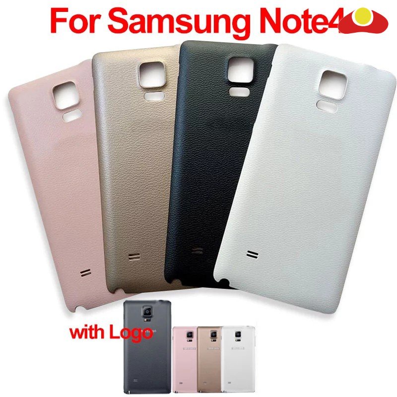 สําหรับ Samsung Galaxy หมายเหตุ 4 ฝาครอบด้านหลังสําหรับ Samsung Note4 N910 N910F N910V N910C แบตเตอร