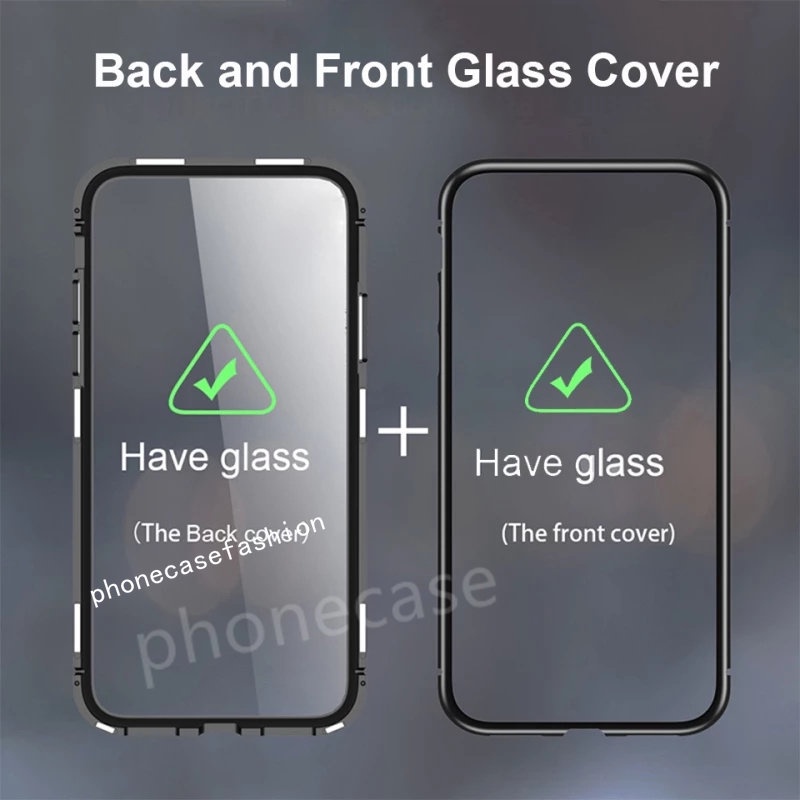 เคสโทรศัพท์สําหรับ Redmi หมายเหตุ 14 13 Pro Plus 4G 5G 2024 ปลอกกันกระแทกปลอกโลหะกระจกสองด้านฝาหลัง ราคา ถูกที่สุด ดีลบีเคเค แกลเลอรีภาพที่ 3