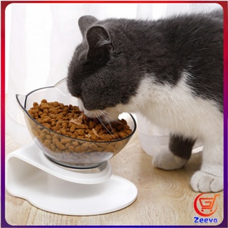 Zeeva ชามอาหารสัตว์เลี้ยง แบบคู่/แบบเดี่ยว อุปกรณ์สัตว์เลี้ยง Pet bowl