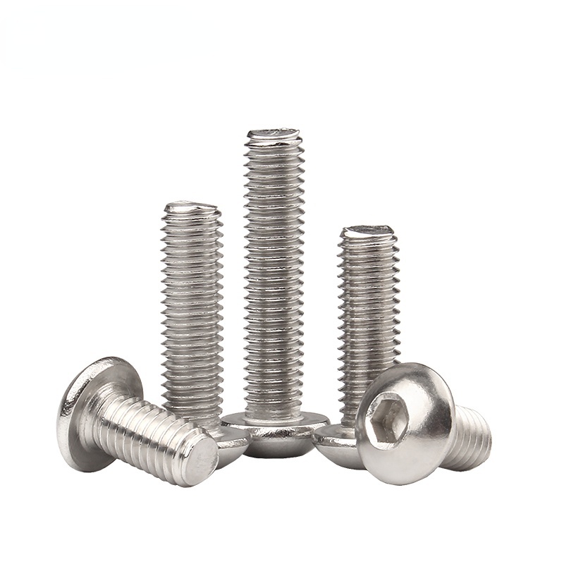 [จัดส่งด่วน 1] น็อต สกรู หัวจมกลม สแตนเลส 304 เกลียวมิล หยาบ M5/M6 / Button Head Hexagon Socket Machine Screw SUS304 - รูปที่ 6