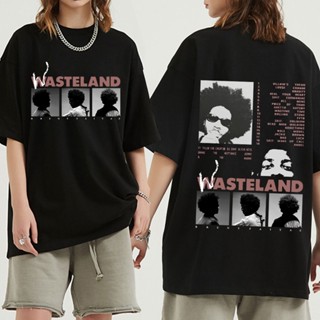 เสื้อยืดแขนสั้น พิมพ์ลายอัลบั้มเพลง Brent Faiyaz Wasteland สไตล์ฮิปฮอป ฮาราจูกุ สตรีท โอเวอร์ไซซ์ สําหรับผู้หญิง และผู้ชาย 2022