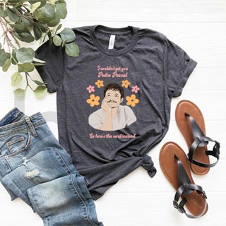 เสื้อยืดลําลอง แขนสั้น พิมพ์ลาย Narco Pedro Pascal Y2k Kawaii Daddy Pedro Pascal Last of Us สไตล์วินเทจ 90s